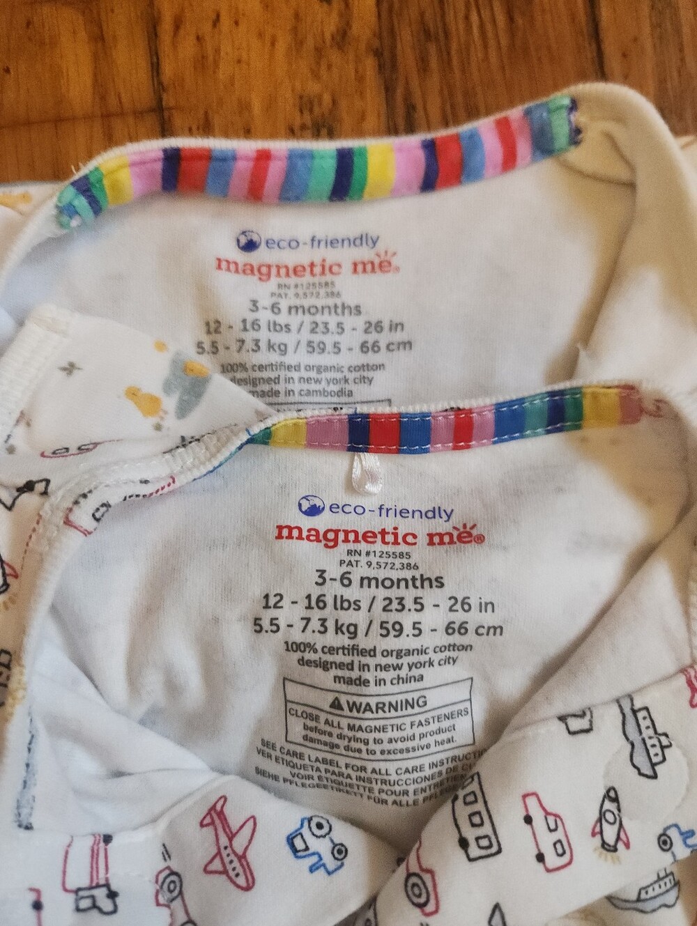 MAGNETIC ME 3-6 Month 2 Piece Organic Cotton Footie Bundle - Picture 10 of 10